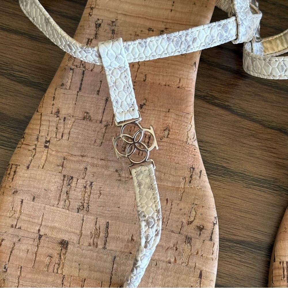 Ann Taylor Ladies Sandals-Cork Bottom Flats-Size 8M - Picture 4 of 11